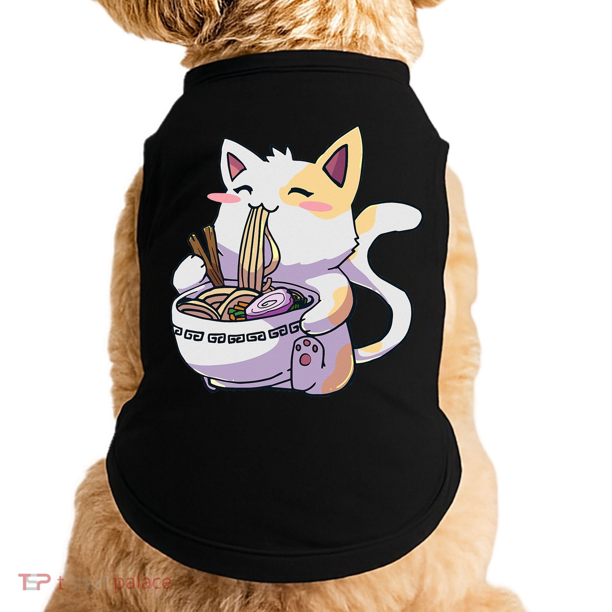 Ramen Cat Kawaii Anime Japanese Kawaii Neko Doggie Tank