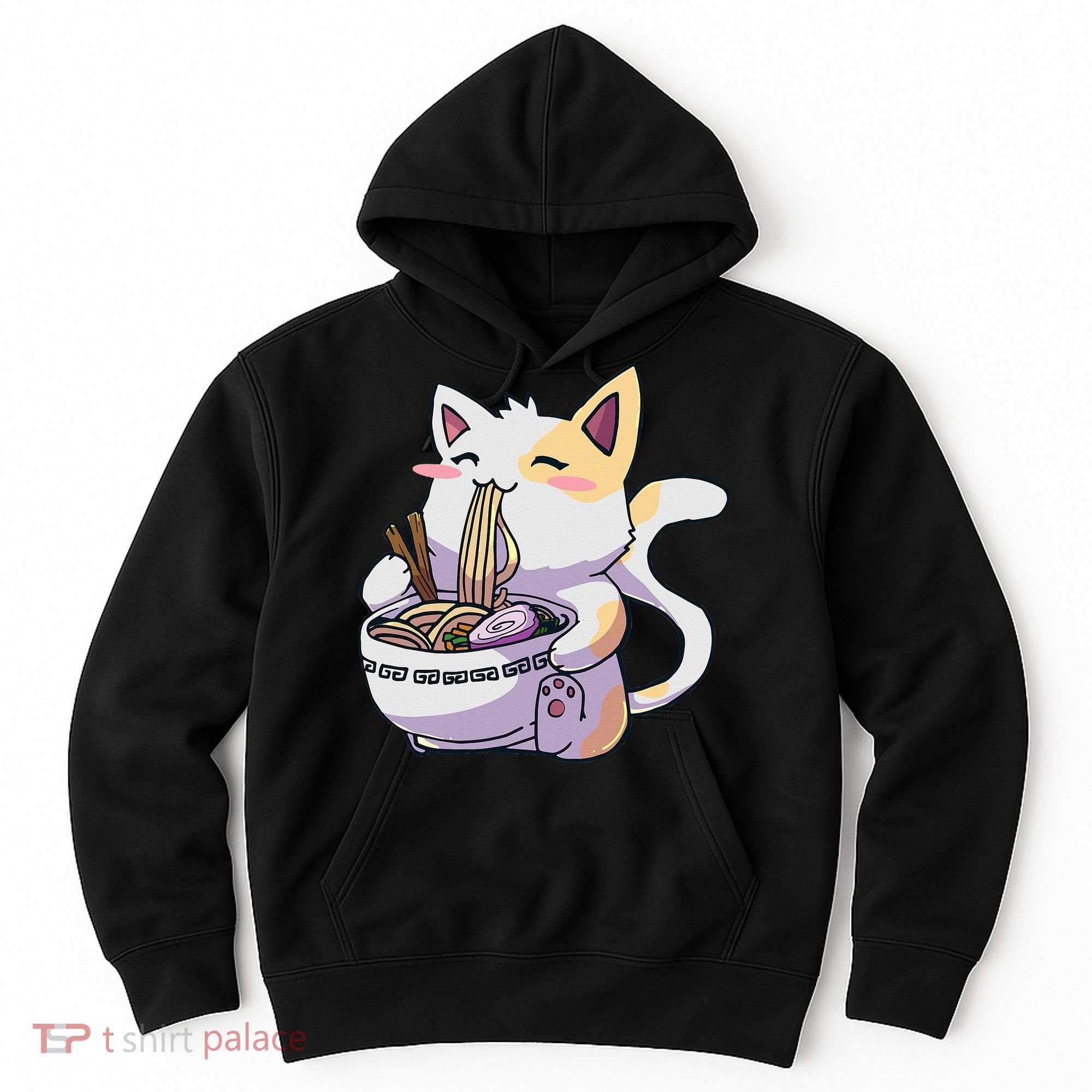 Ramen Cat Kawaii Anime Japanese Kawaii Neko Hoodie