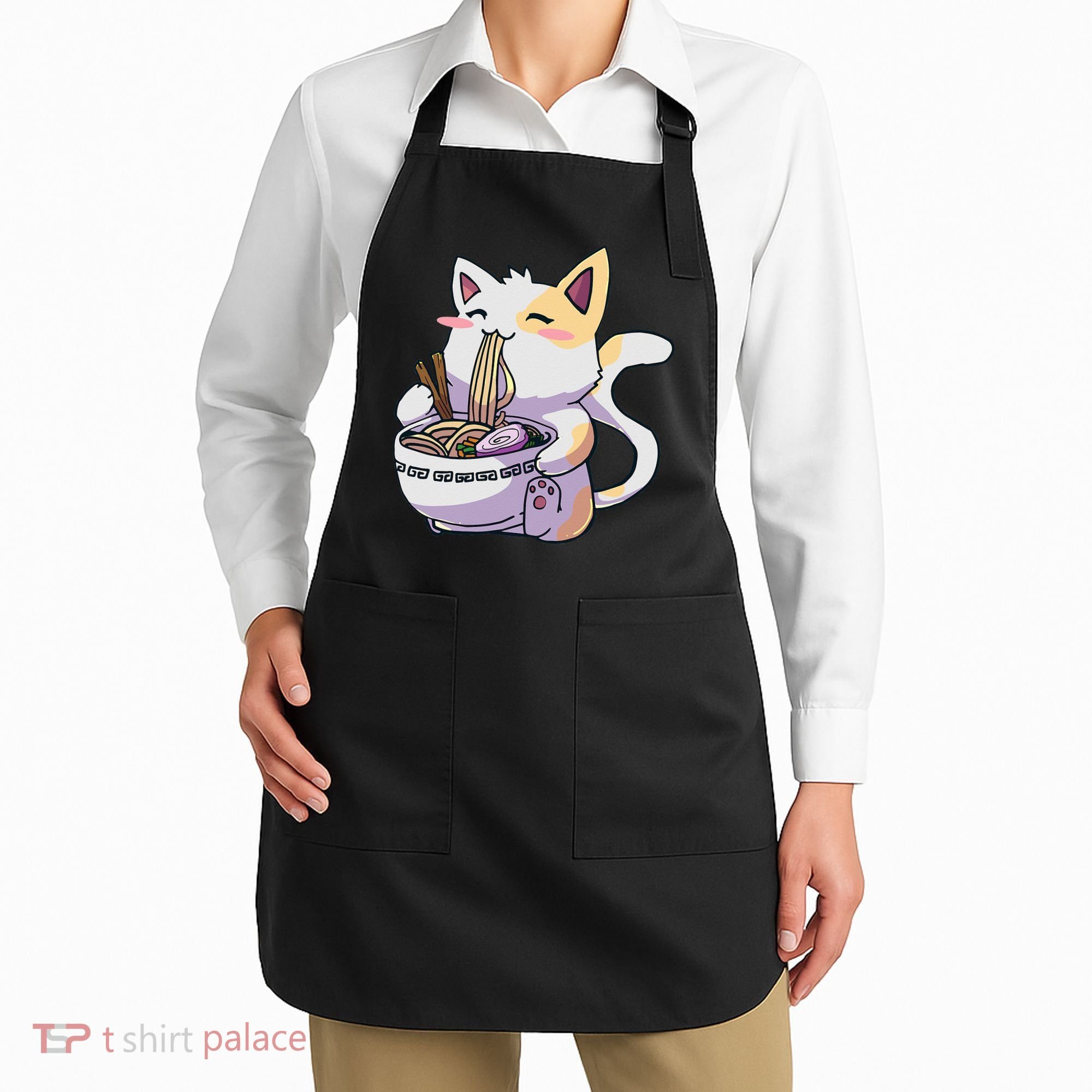 Ramen Cat Kawaii Anime Japanese Kawaii Neko Apron