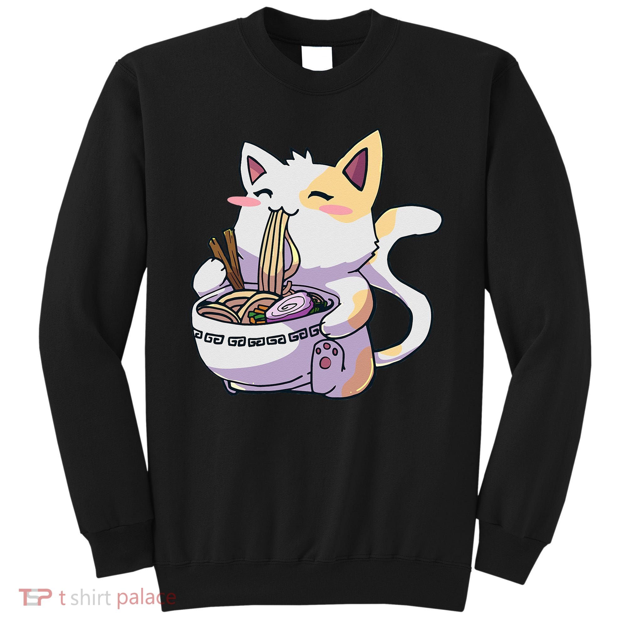 Ramen Cat Kawaii Anime Japanese Kawaii Neko Sweatshirt
