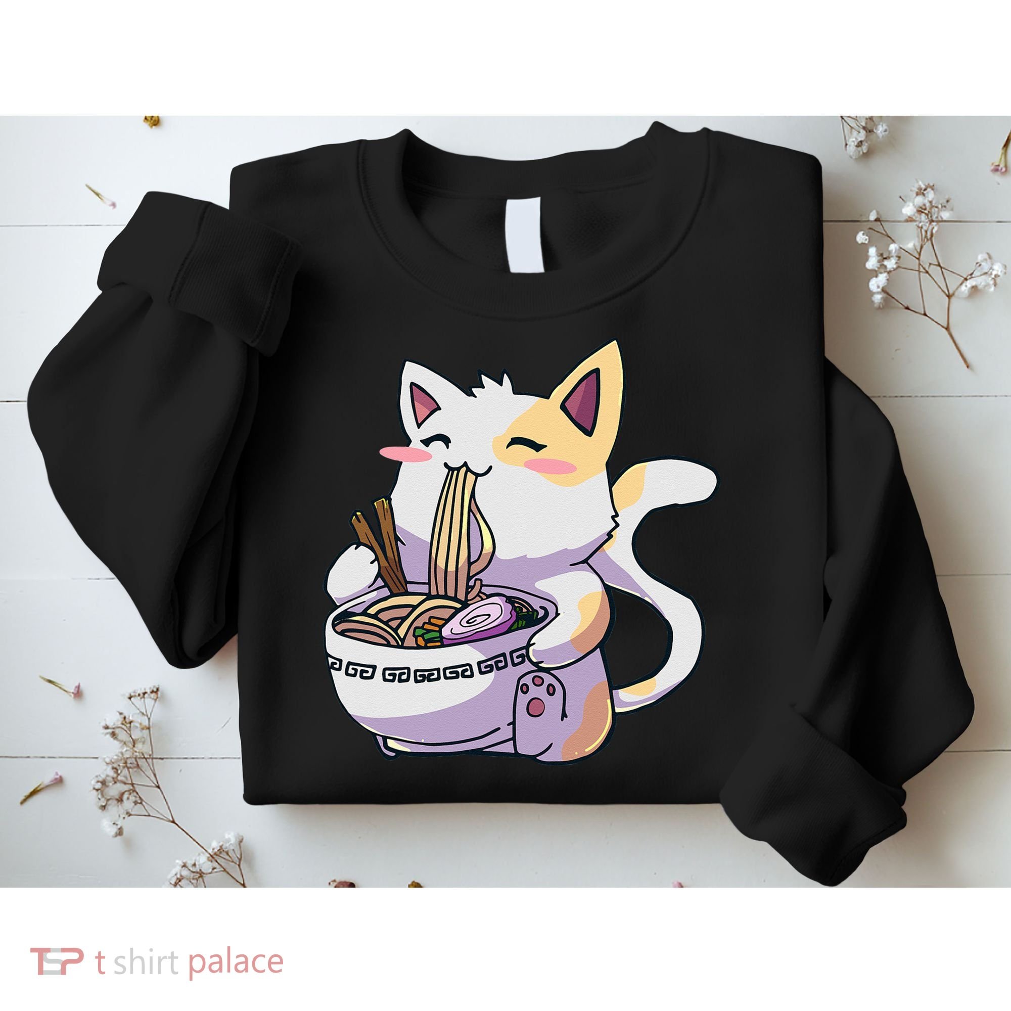 Ramen Cat Kawaii Anime Japanese Kawaii Neko Sweatshirt