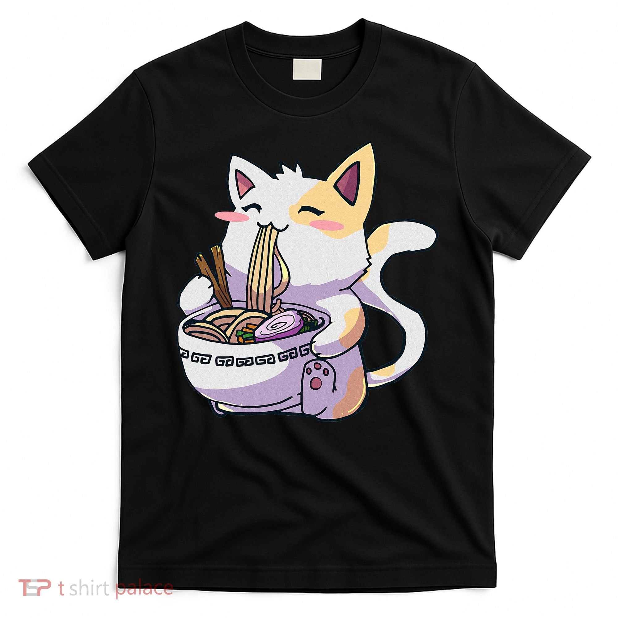 Ramen Cat Kawaii Anime Japanese Kawaii Neko T-Shirt