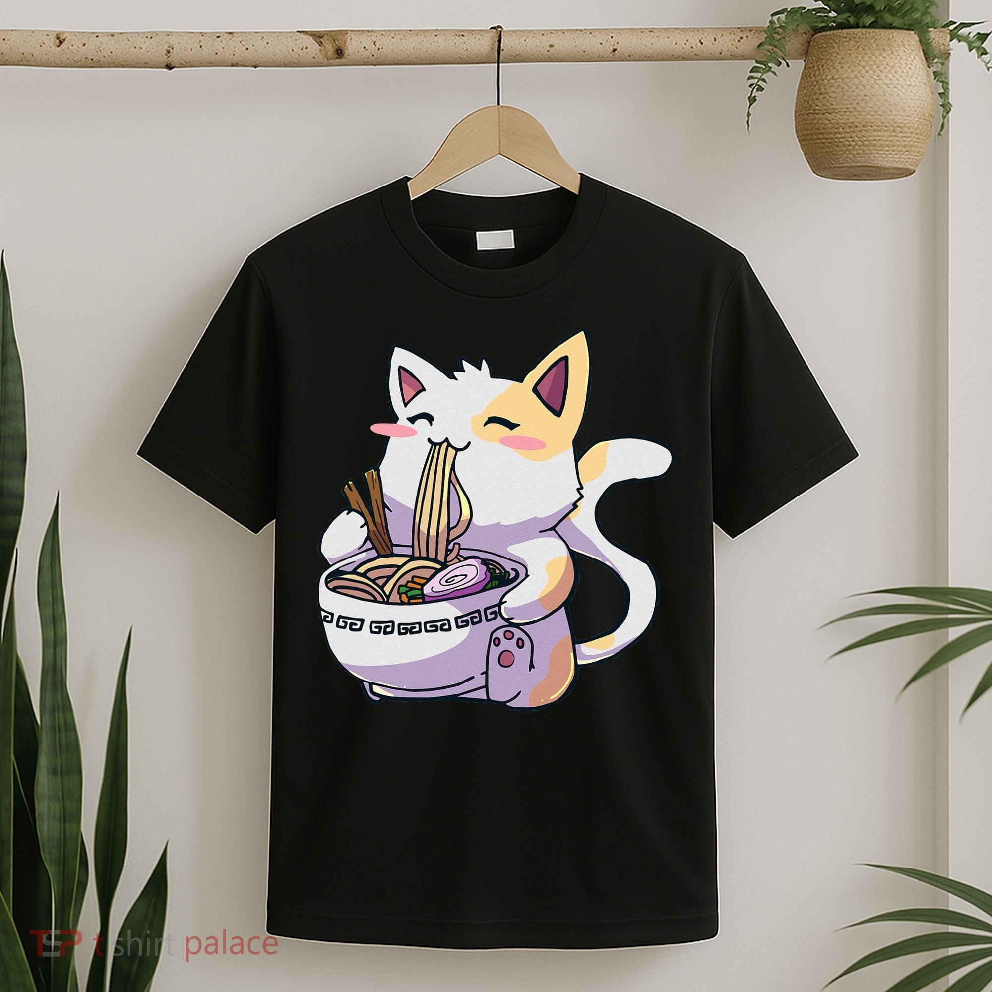 Ramen Cat Kawaii Anime Japanese Kawaii Neko T-Shirt