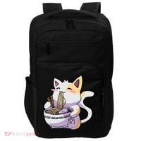 Ramen Cat Kawaii Anime Japanese Kawaii Neko Impact Tech Backpack thumb 0