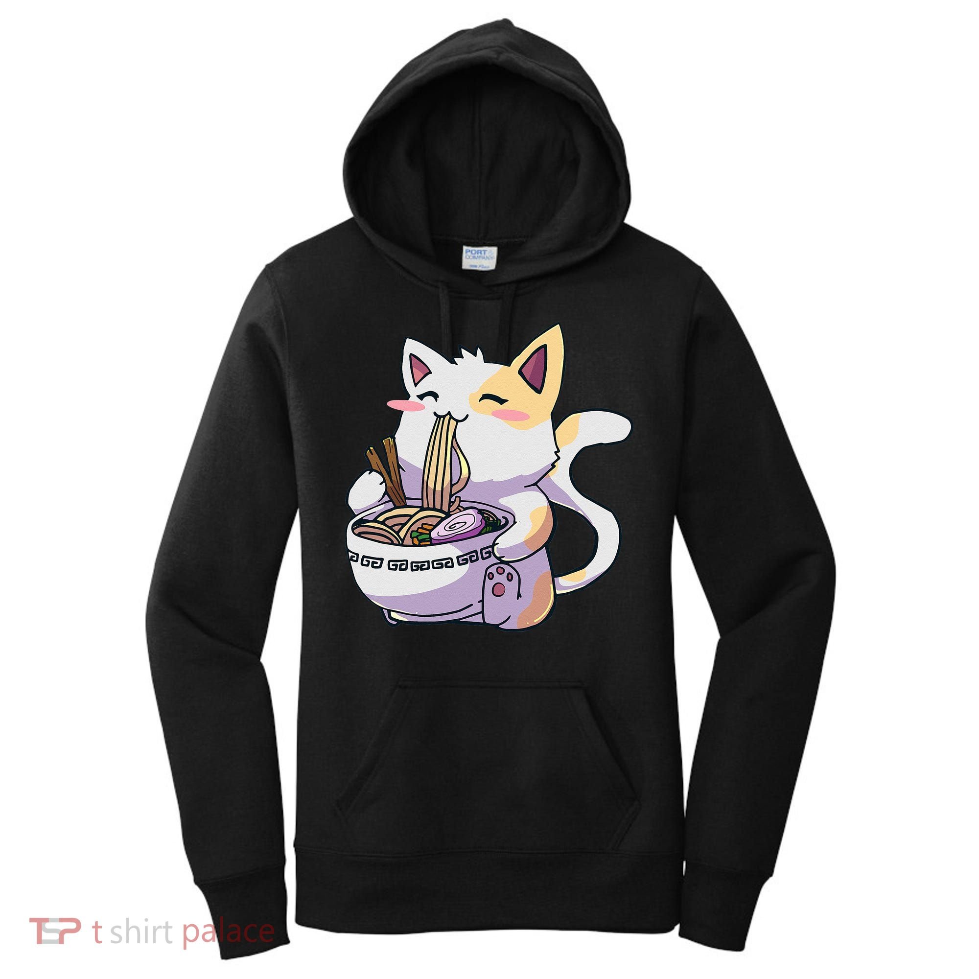 Ramen Cat Kawaii Anime Japanese Kawaii Neko Women's Hoodie