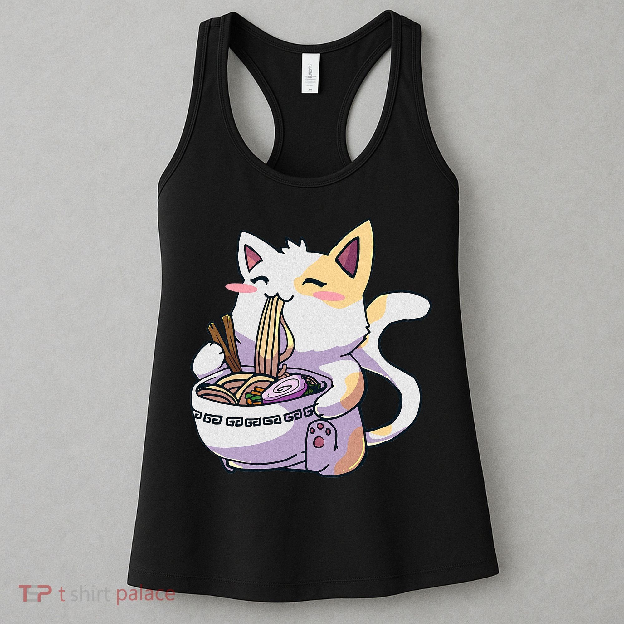 Ramen Cat Kawaii Anime Japanese Kawaii Neko Women's Tank Top