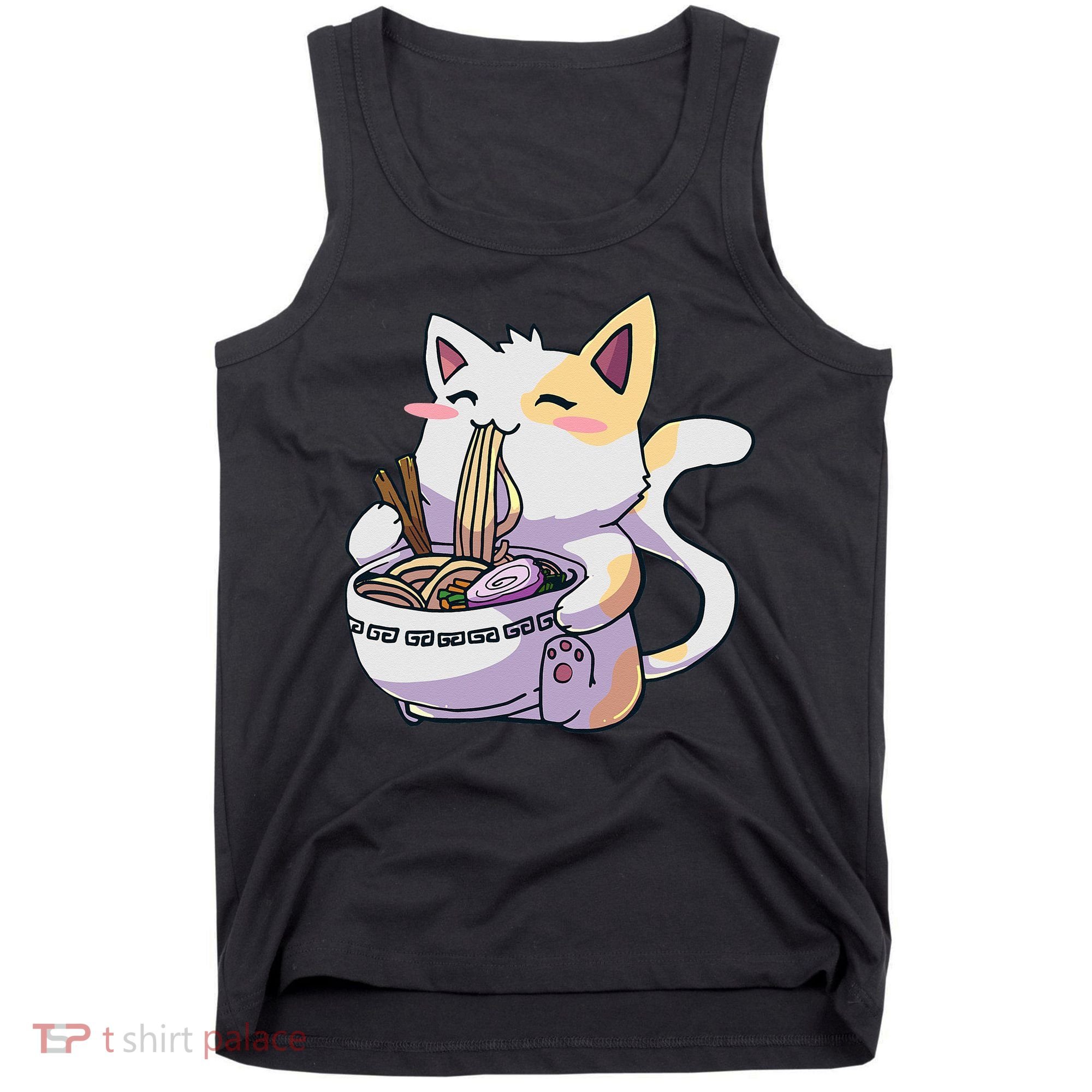 Ramen Cat Kawaii Anime Japanese Kawaii Neko Tank Top