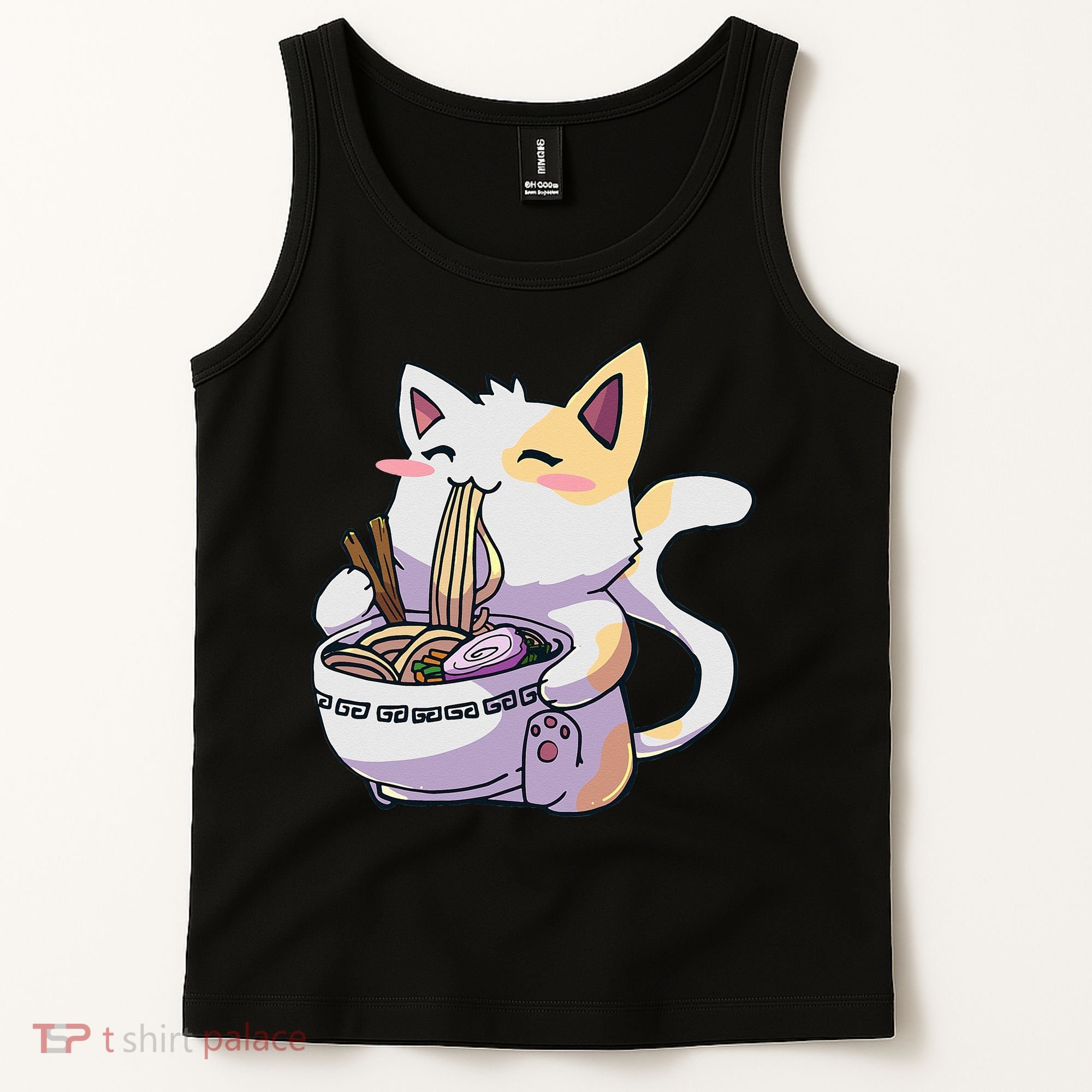 Ramen Cat Kawaii Anime Japanese Kawaii Neko Tank Top