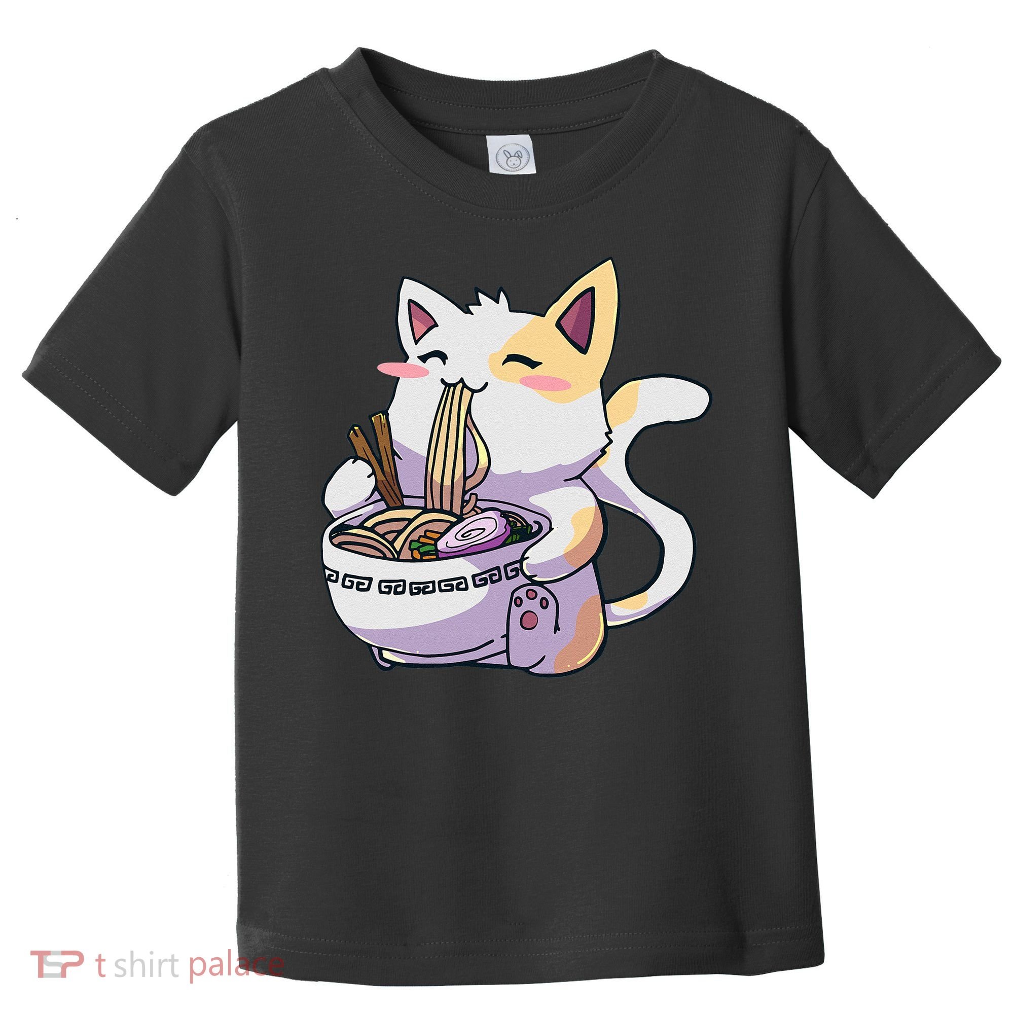 Ramen Cat Kawaii Anime Japanese Kawaii Neko Toddler T-Shirt