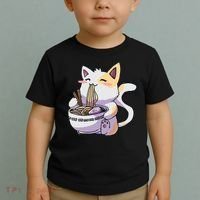 Ramen Cat Kawaii Anime Japanese Kawaii Neko Toddler T-Shirt thumb 2