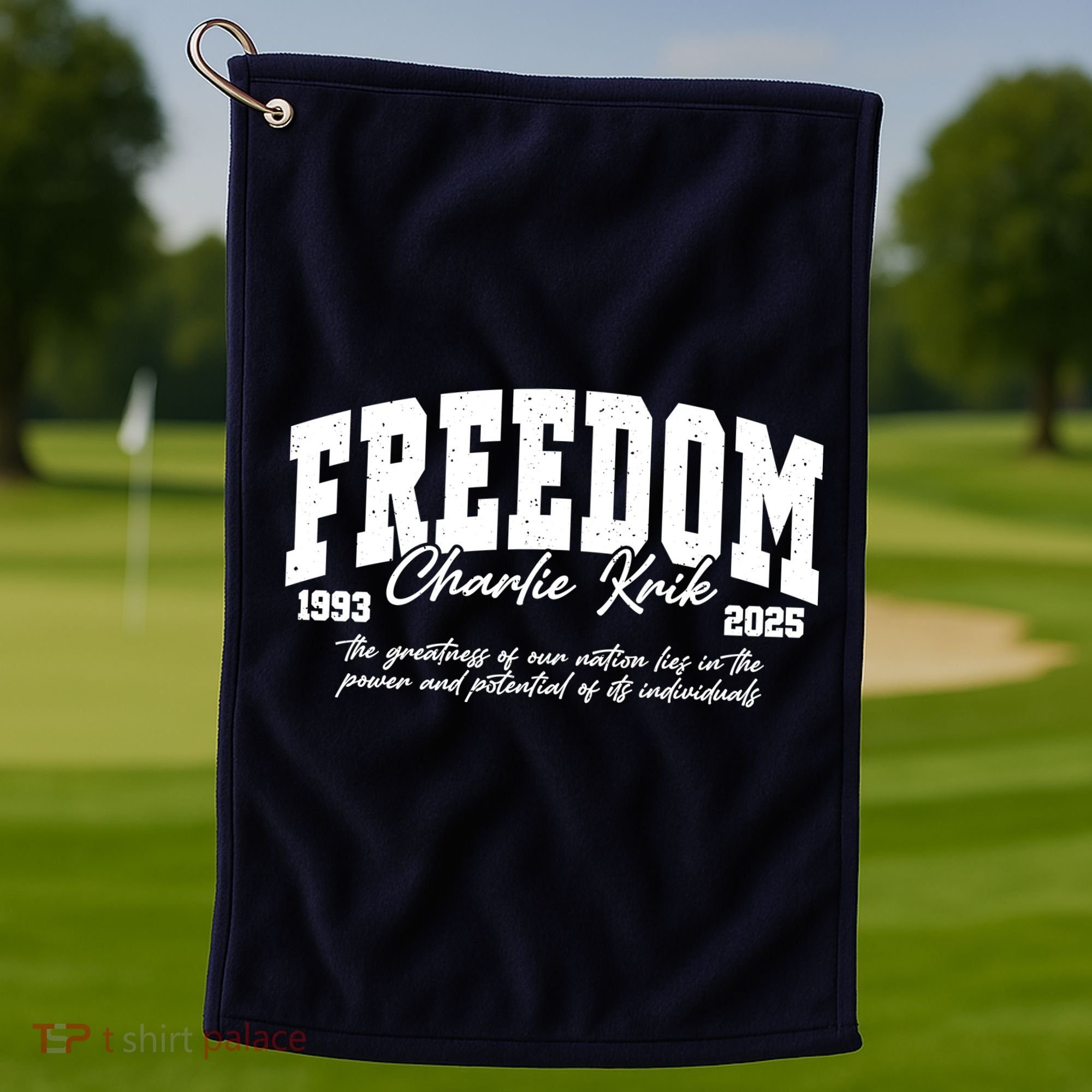 Rip Charlie Kirk Rest In Peace A True American Hero Golf Towel