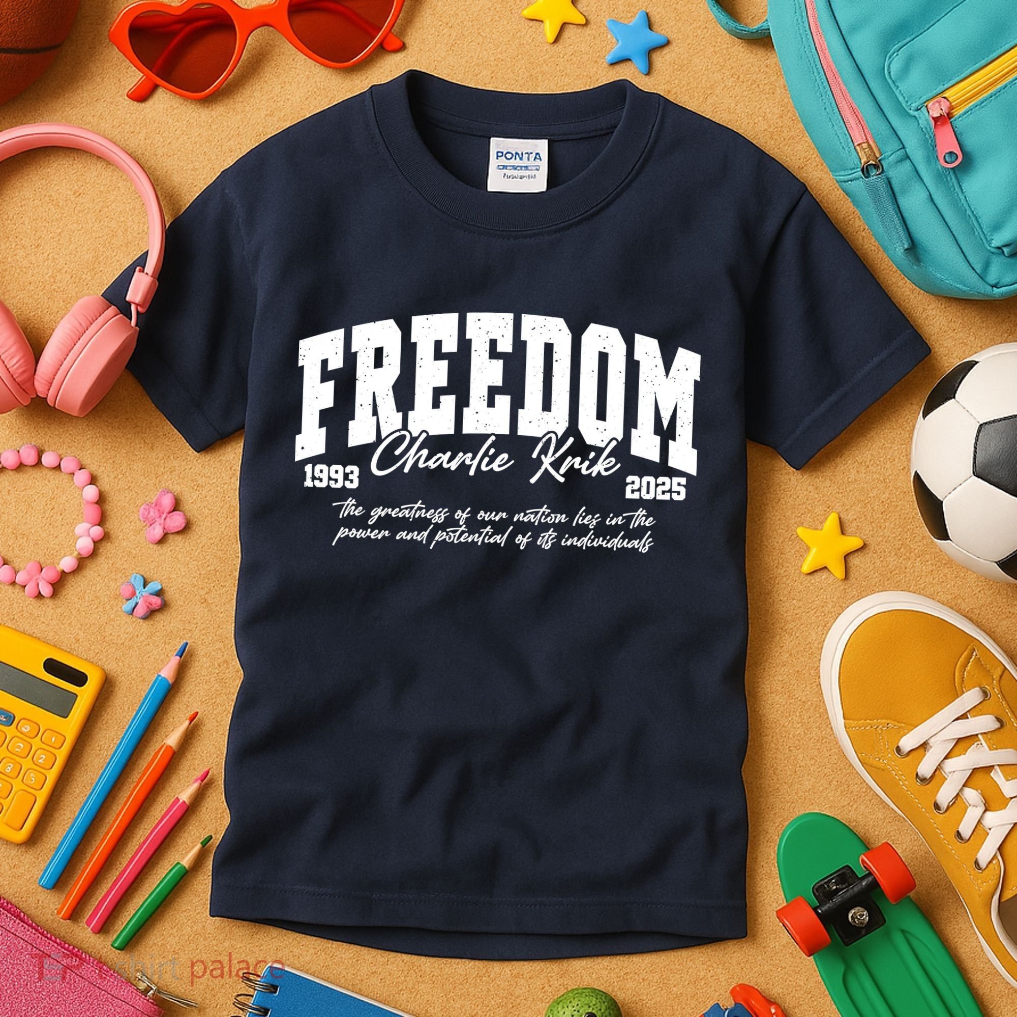 Rip Charlie Kirk Rest In Peace A True American Hero Kids T-Shirt