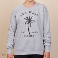 Retro Cool Key West Florida Palm Tree Novelty Women's Sweatshirt thumb 0