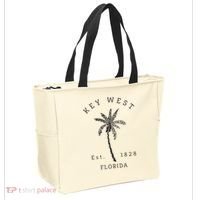 Retro Cool Key West Florida Palm Tree Novelty Tote Bag thumb 2