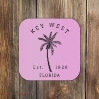 Retro Cool Key West Florida Palm Tree Novelty Coaster thumb 0