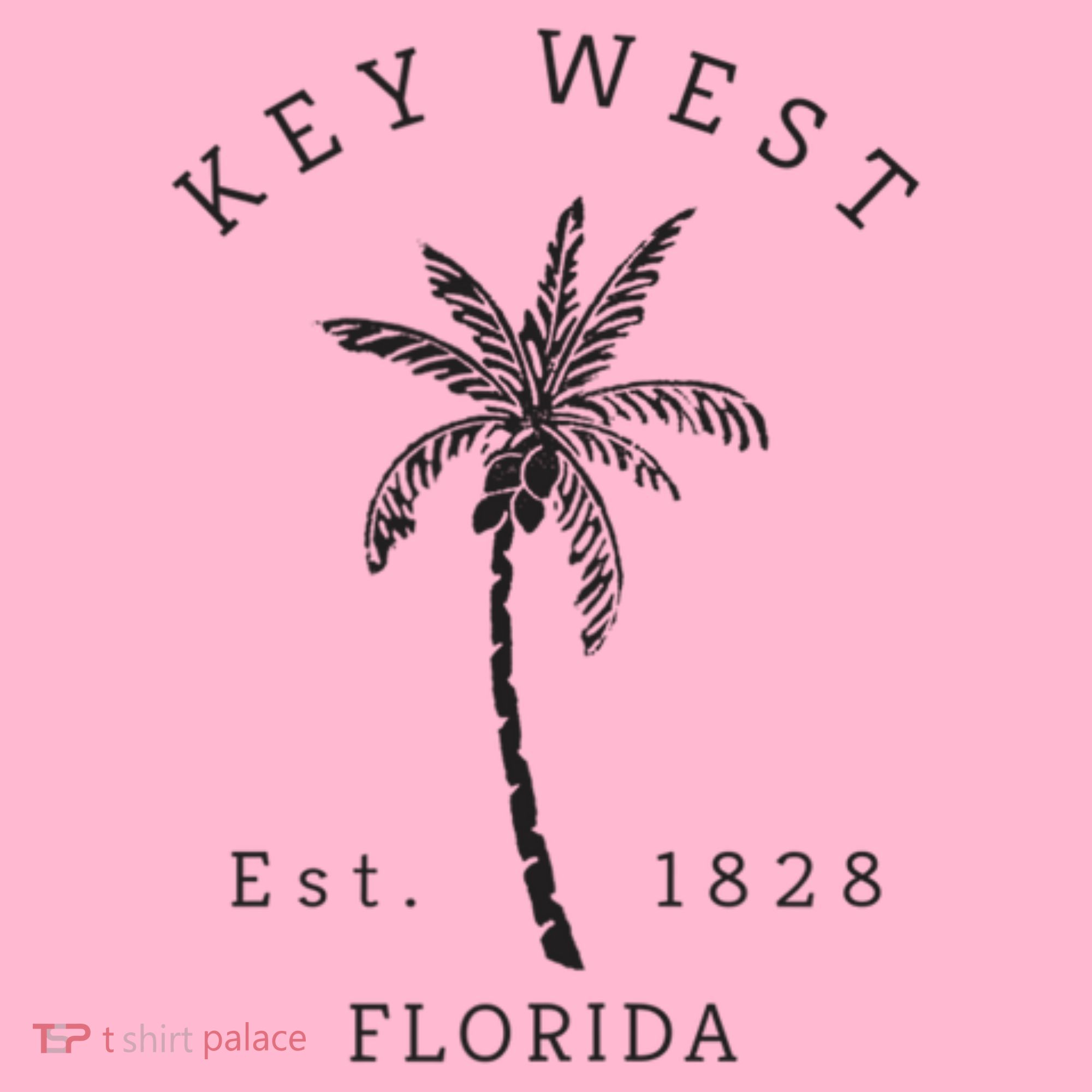 Retro Cool Key West Florida Palm Tree Novelty Coaster