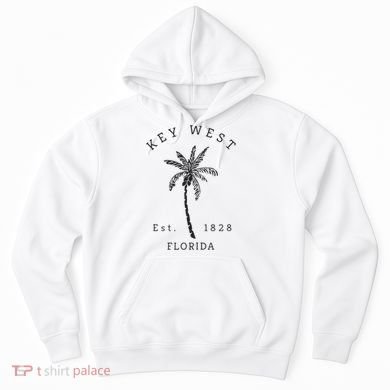 Retro Cool Key West Florida Palm Tree Novelty Hoodie