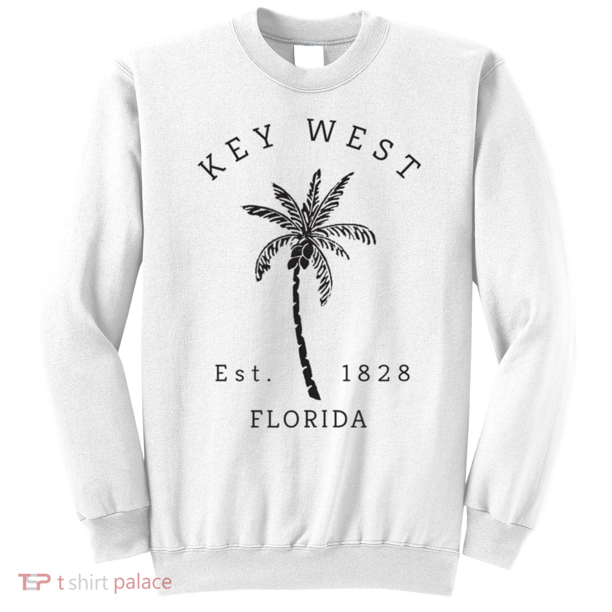 Retro Cool Key West Florida Palm Tree Novelty Sweatshirt