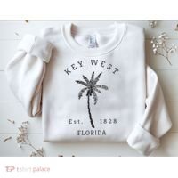 Retro Cool Key West Florida Palm Tree Novelty Sweatshirt thumb 2
