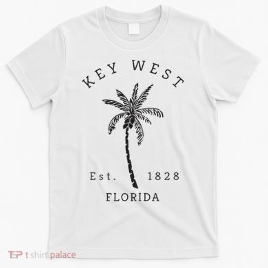 Retro Cool Key West Florida Palm Tree Novelty T-Shirt