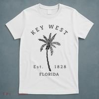 Retro Cool Key West Florida Palm Tree Novelty T-Shirt thumb 5