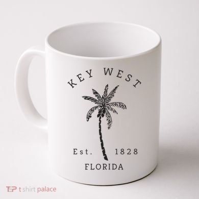 Retro Cool Key West Florida Palm Tree Novelty Coffee Mug