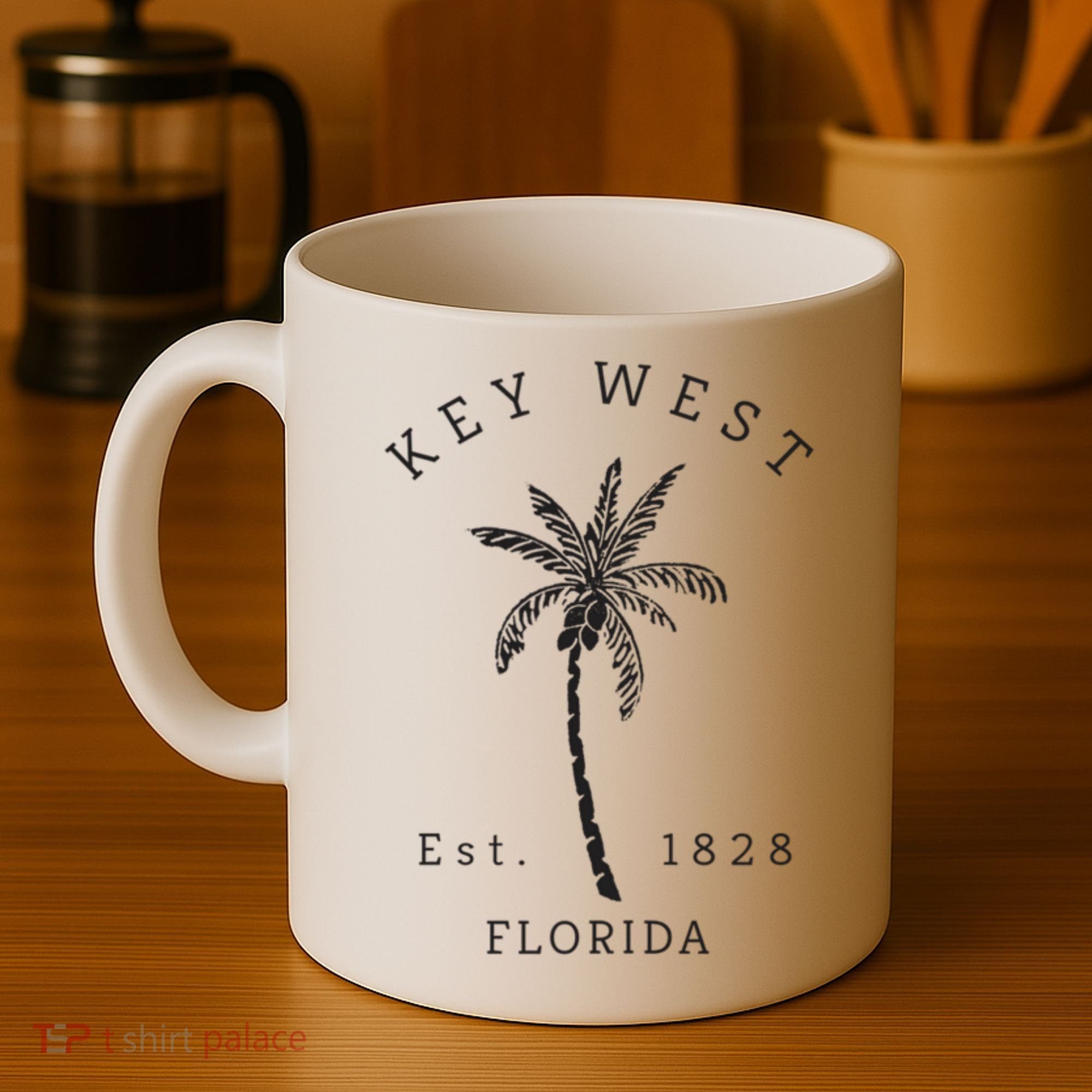 Retro Cool Key West Florida Palm Tree Novelty Coffee Mug