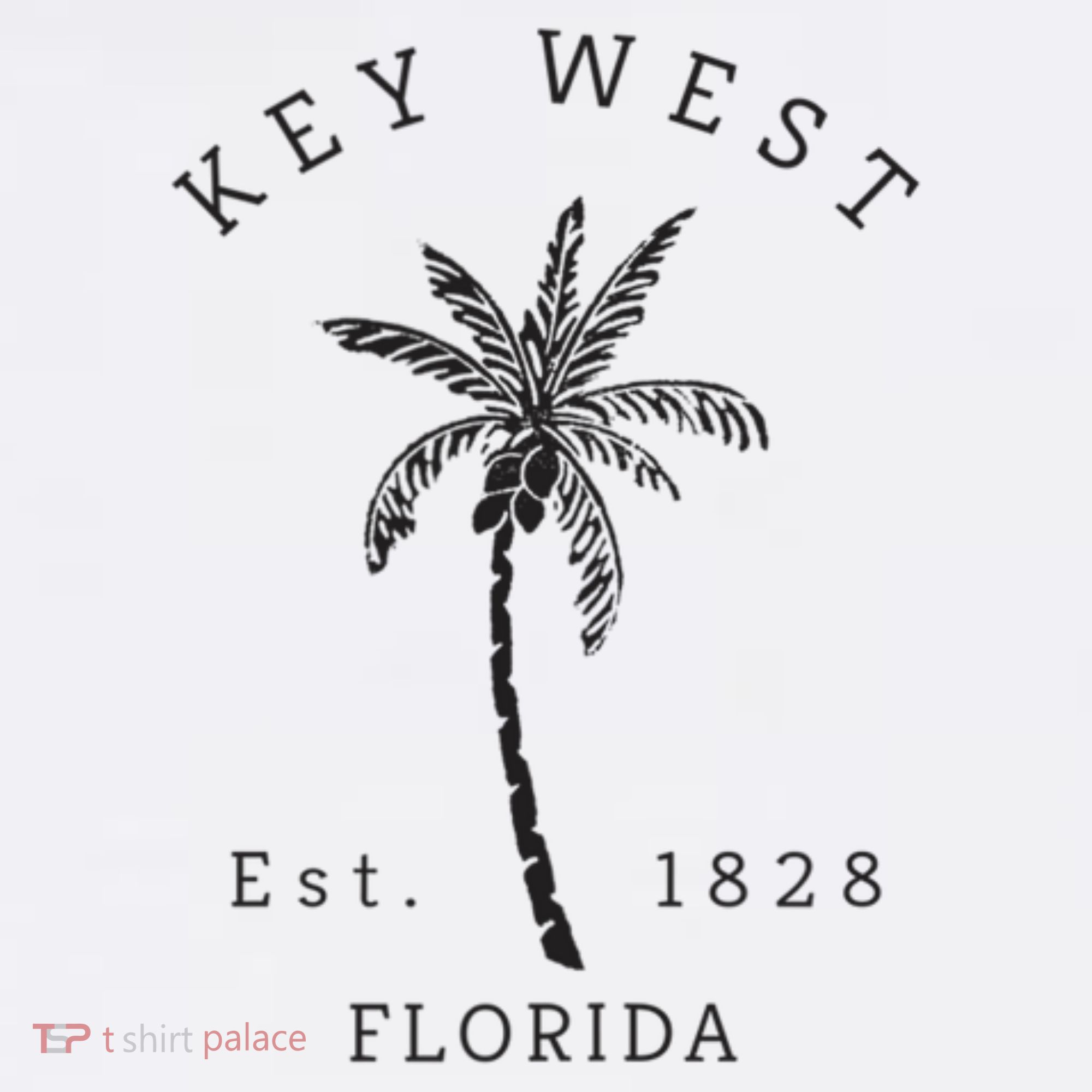 Retro Cool Key West Florida Palm Tree Novelty Women's Hoodie