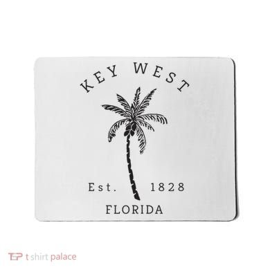 Retro Cool Key West Florida Palm Tree Novelty Mousepad