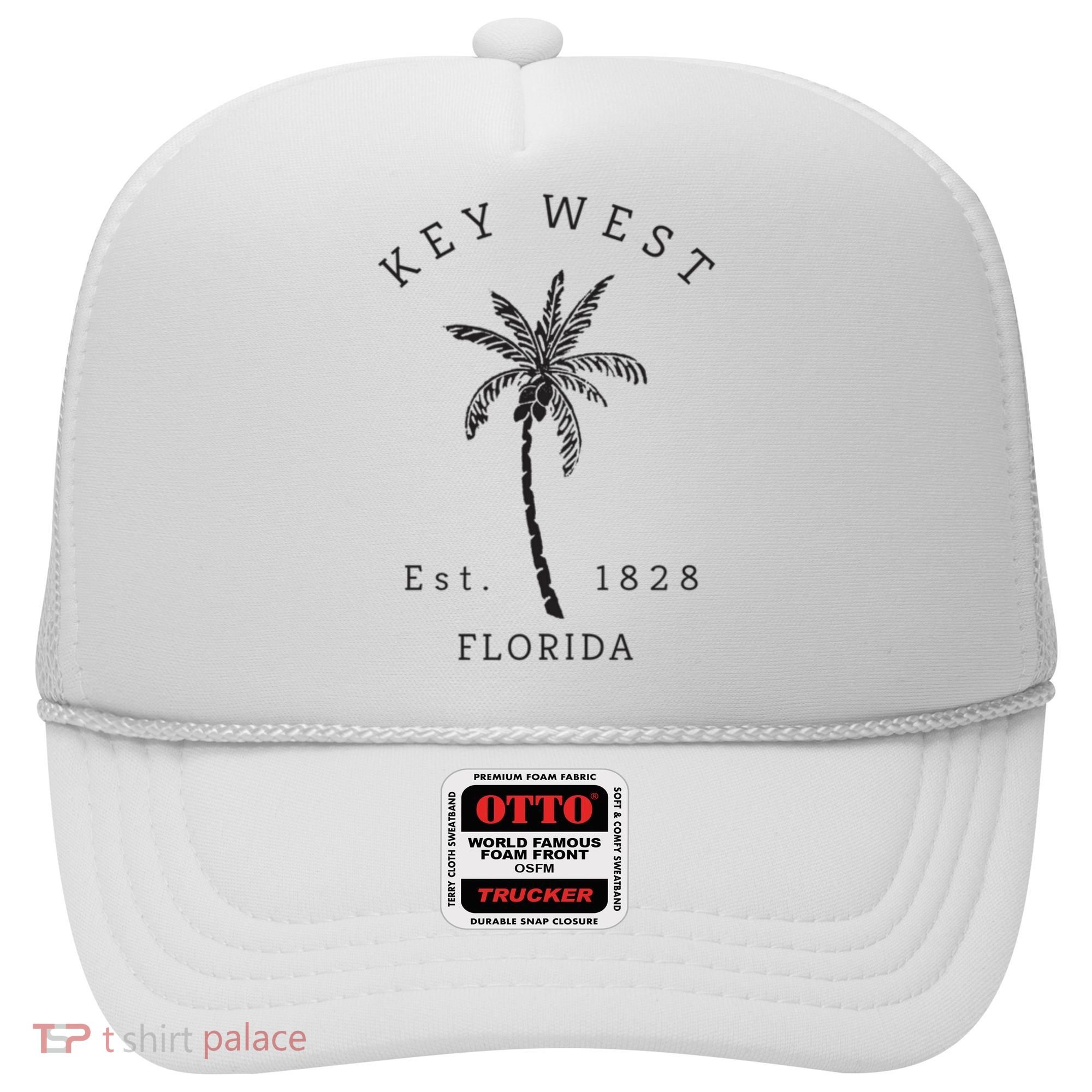 Retro Cool Key West Florida Palm Tree Novelty Hat