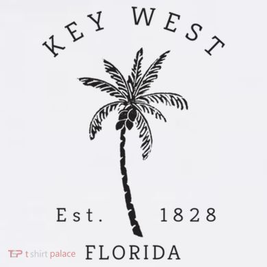 Retro Cool Key West Florida Palm Tree Novelty Tall Hoodie