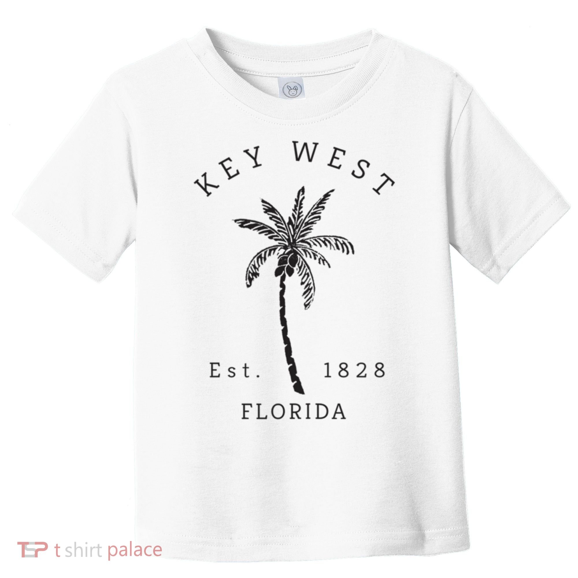 Retro Cool Key West Florida Palm Tree Novelty Toddler T-Shirt