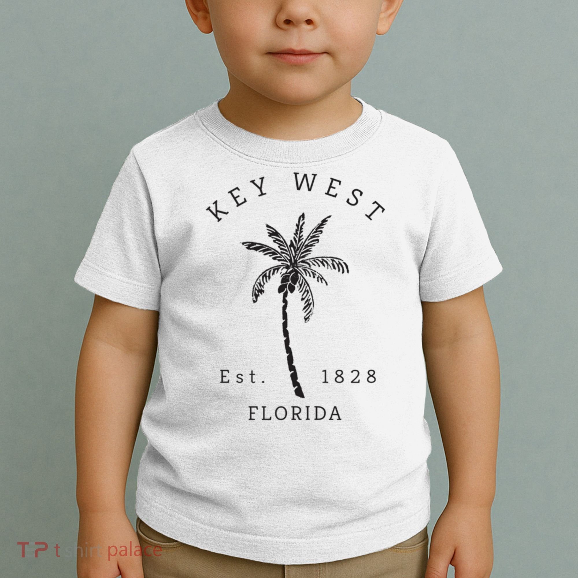 Retro Cool Key West Florida Palm Tree Novelty Toddler T-Shirt