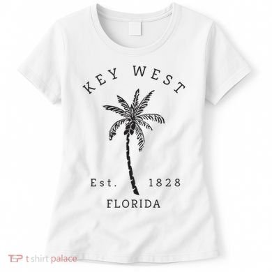 Retro Cool Key West Florida Palm Tree Novelty Women's T-Shirt
