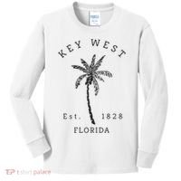 Retro Cool Key West Florida Palm Tree Novelty Kids Long Sleeve Shirt thumb 0
