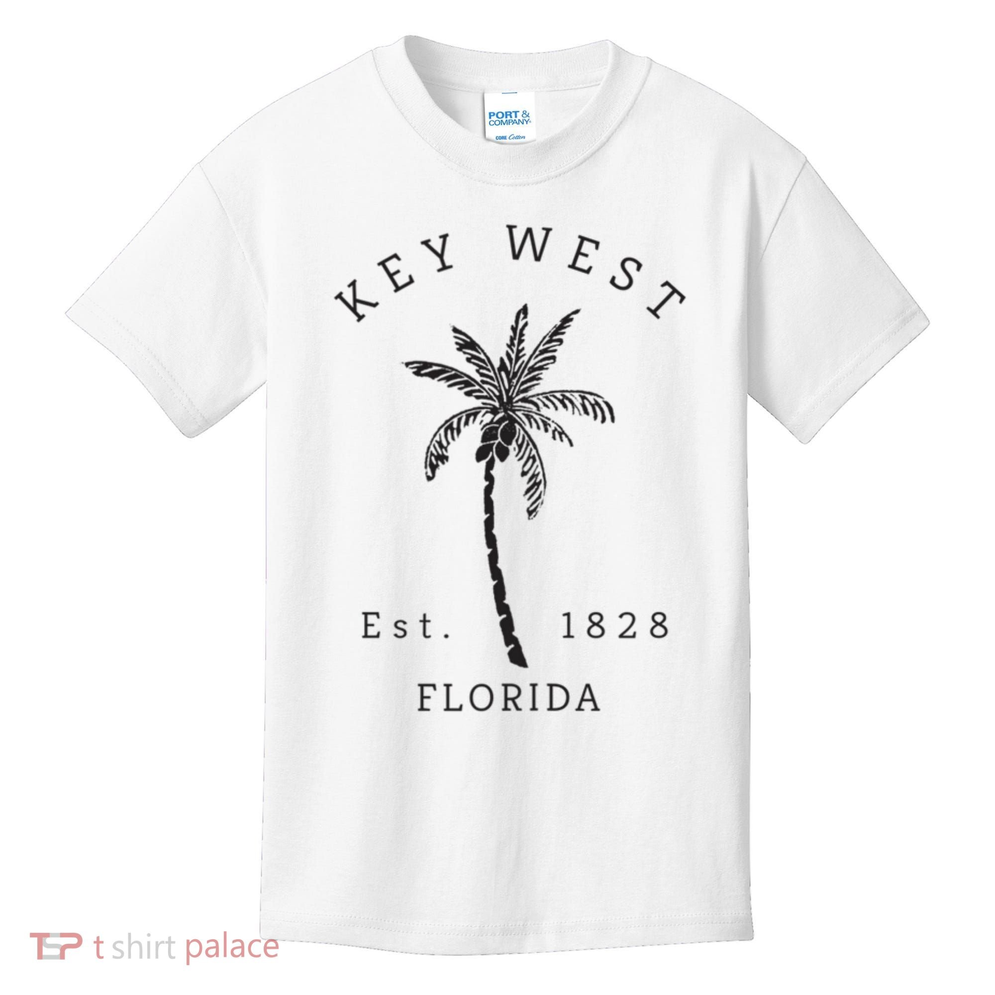Retro Cool Key West Florida Palm Tree Novelty Kids T-Shirt