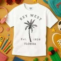 Retro Cool Key West Florida Palm Tree Novelty Kids T-Shirt thumb 3