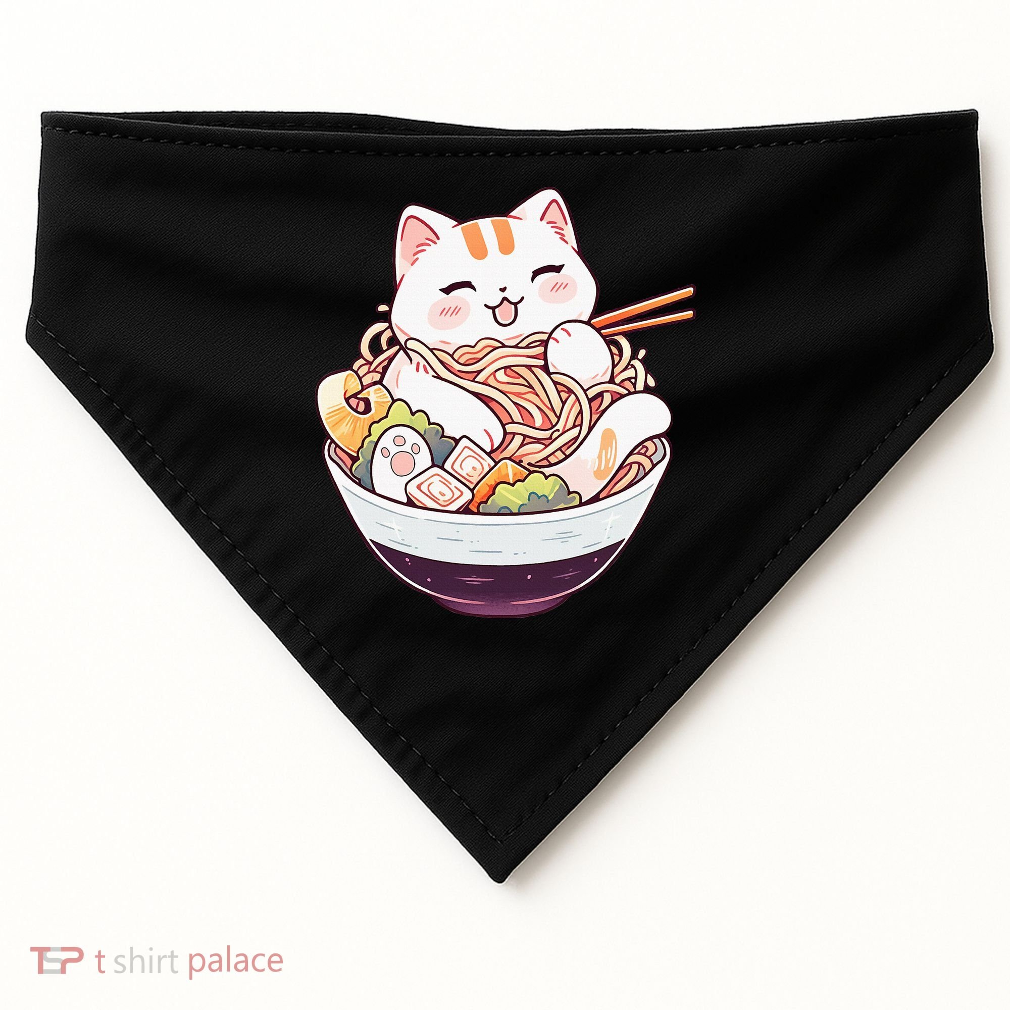 Ra Cat Kawaii Neko Cute Anime USA-Made Doggie Bandana