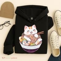 Ra Cat Kawaii Neko Cute Anime Hoodie thumb 4