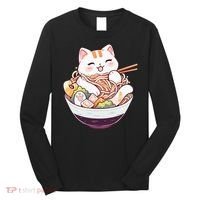Ra Cat Kawaii Neko Cute Anime Long Sleeve Shirt thumb 0