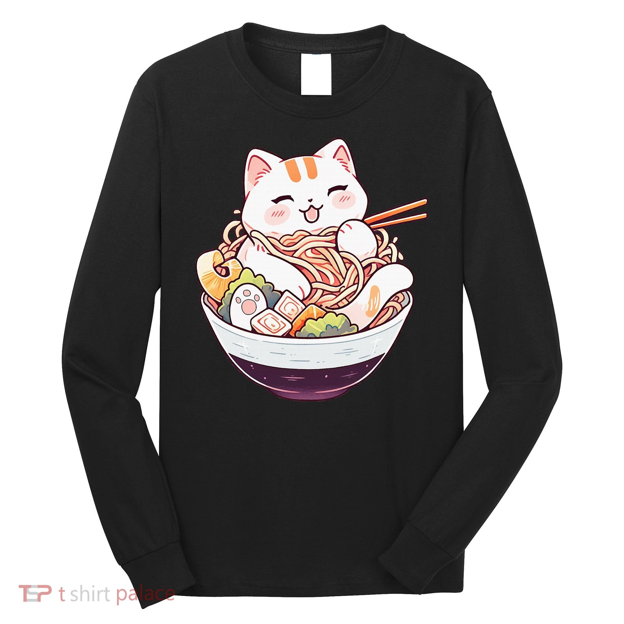 Ra Cat Kawaii Neko Cute Anime Long Sleeve Shirt
