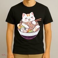 Ra Cat Kawaii Neko Cute Anime T-Shirt thumb 3