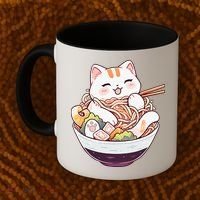 Ra Cat Kawaii Neko Cute Anime Coffee Mug thumb 2