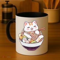 Ra Cat Kawaii Neko Cute Anime Coffee Mug thumb 4