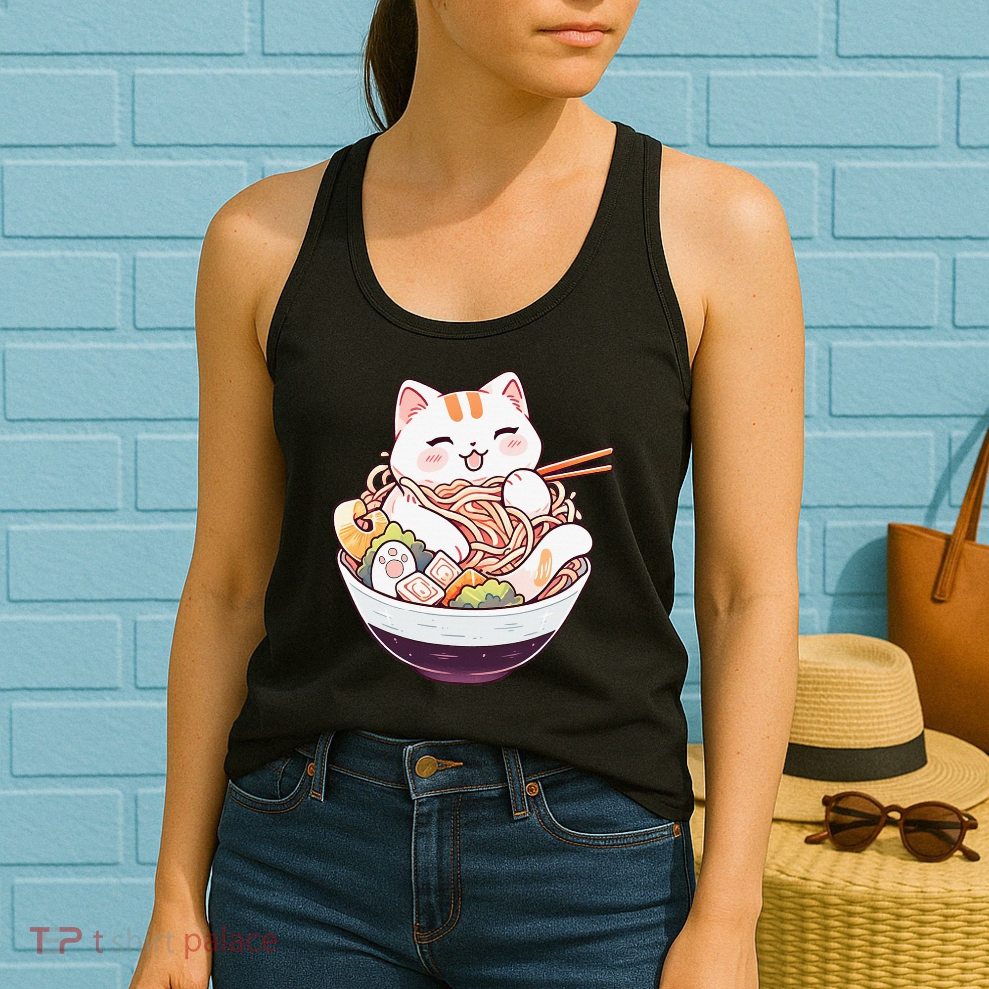 Ra Cat Kawaii Neko Cute Anime Women's Tank Top