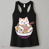 Ra Cat Kawaii Neko Cute Anime Women's Tank Top thumb 3