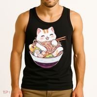 Ra Cat Kawaii Neko Cute Anime Tank Top thumb 3