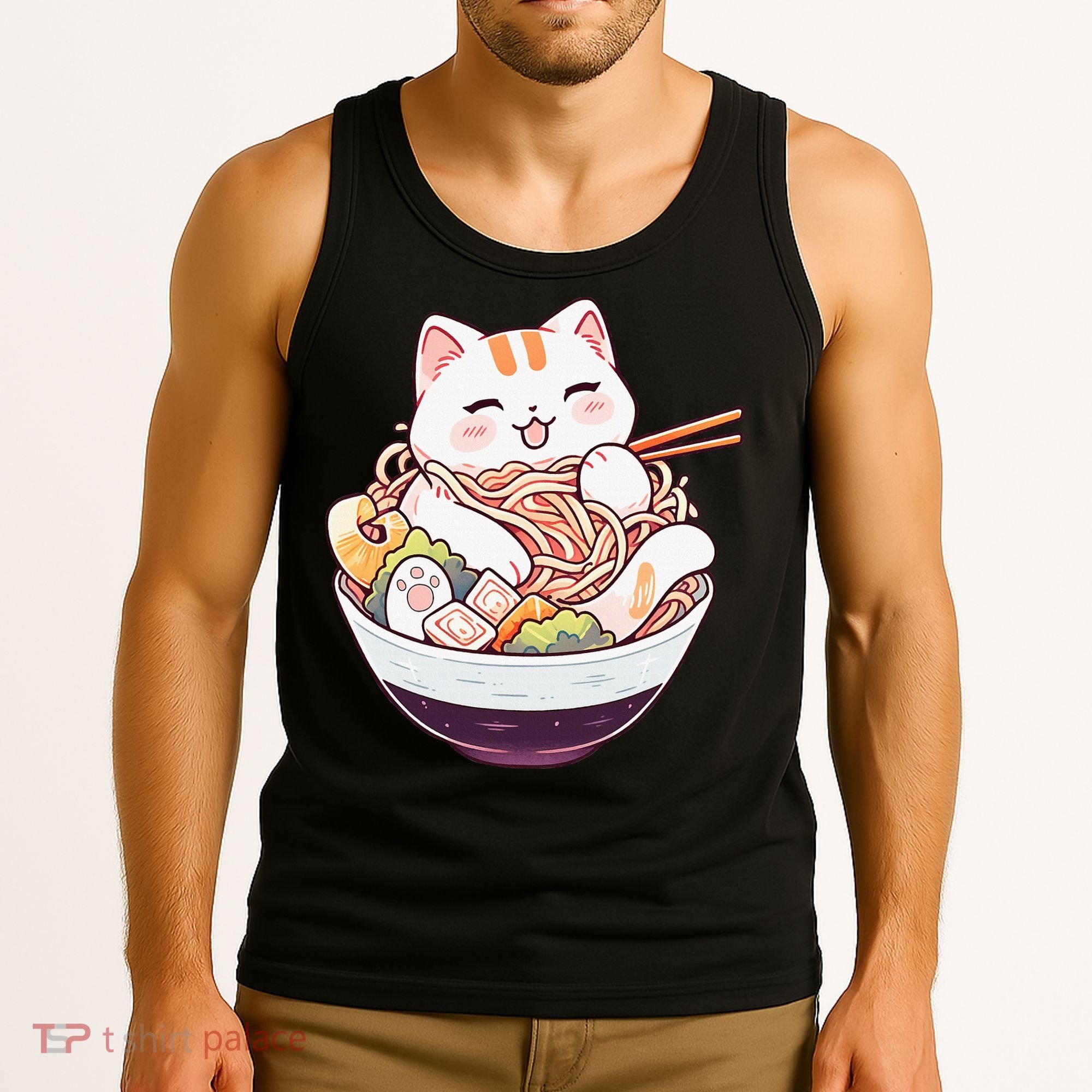 Ra Cat Kawaii Neko Cute Anime Tank Top