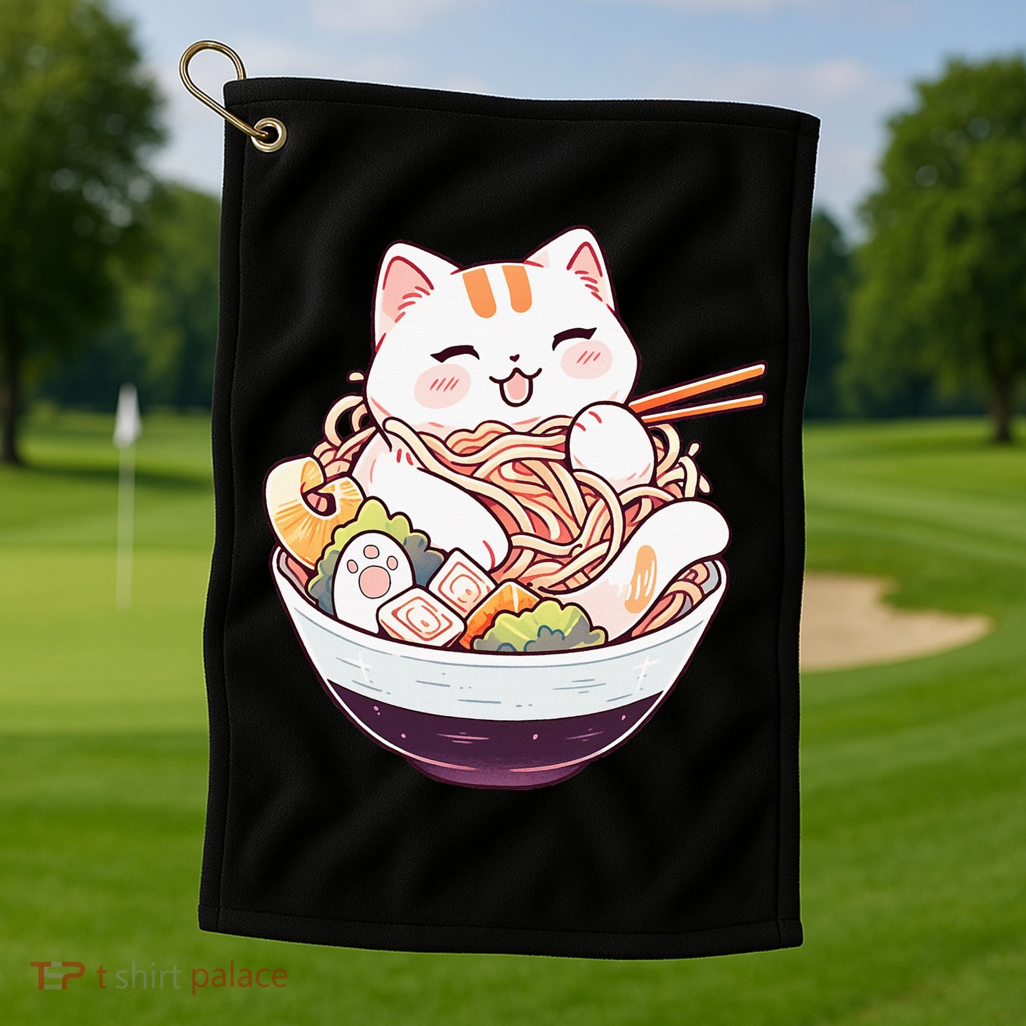 Ra Cat Kawaii Neko Cute Anime Golf Towel