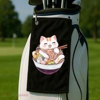 Ra Cat Kawaii Neko Cute Anime Golf Towel thumb 2